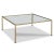 Celerie Kemble for Woodbridge Lacoste Coffee Table in Satin Brass Finish For Sale In Greensboro - Image 6 of 6