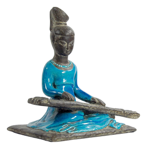 Italian Ceramic Figurine from Ugo Zaccagnini, 1940s