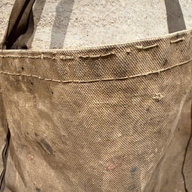 Vintage Military Bread Bag (Musette Bag) Canvas Decoration For Sale In San Diego - Image 6 of 15