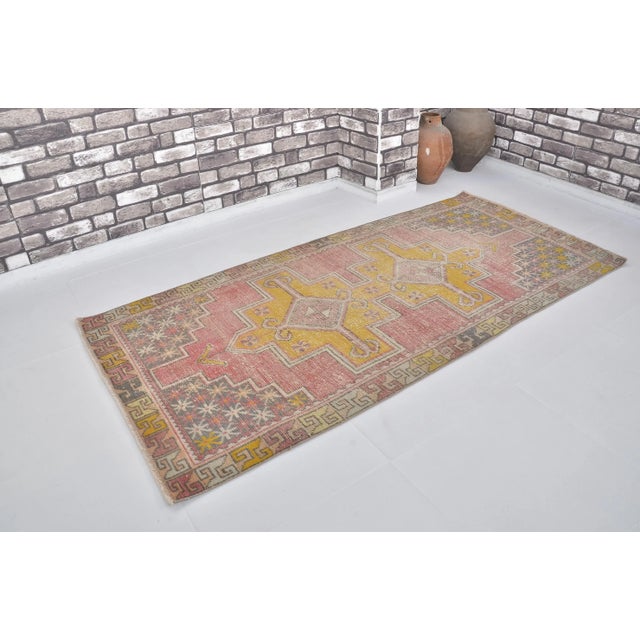 Textile 1960s Oushak Handmade Wool Unique Carpet For Sale - Image 7 of 11