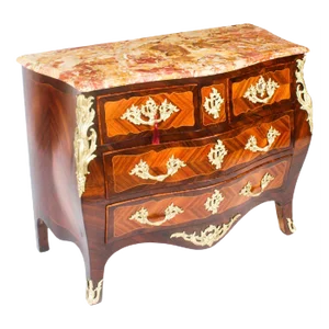 French Louis XVI Marquetry Chest of Drawers, 18th Century