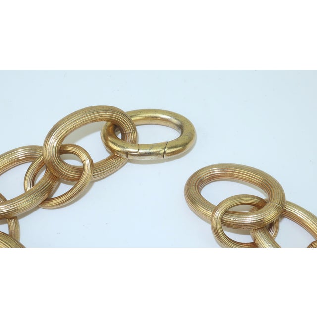 Lauren Ralph Lauren Ralph Lauren Chunky Gold Chain Link Necklace For Sale - Image 4 of 9