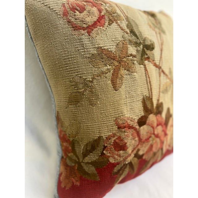 Pillow With 19th Century Aubusson Tapestry For Sale In Los Angeles - Image 6 of 9