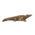 Plastic Antiqued Gold Crocodile Sculpture For Sale - Image 7 of 11