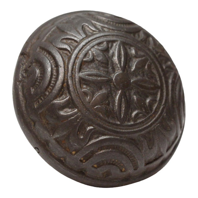 Antique Mallory Wheeler Cast Iron Door Knob For Sale