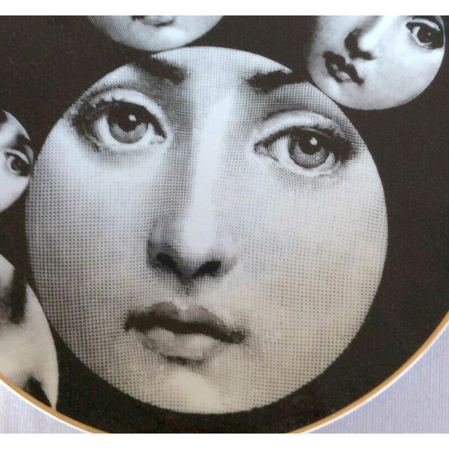 Mid-Century Modern Piero Fornasetti Rosenthal Porcelain Plate, Temi E Variazioni, Motiv 34, Soap Bubbles For Sale - Image 3 of 7