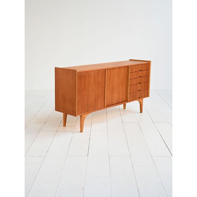 Scandinavian Teak and Pine Sideboard, 1960s For Sale - Image 4 of 13