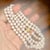 1990s Diamond Akoya Pearl Necklace 14k Gold 8 Mm 36 in Certified For Sale - Image 10 of 11