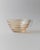 Vintage Glass Coffee Cups and Saucers in Apricot Iridescent Ribbed Glass, Italy, Set of 10 For Sale - Image 4 of 11