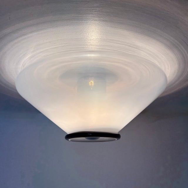 Mid-Century Murano Glass Flush Mount from Leucos, Italy, 1980s For Sale - Image 18 of 18