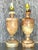 This elegant pair of vintage alabaster urn lamps showcases timeless craftsmanship and natural beauty. The warm, earthy...