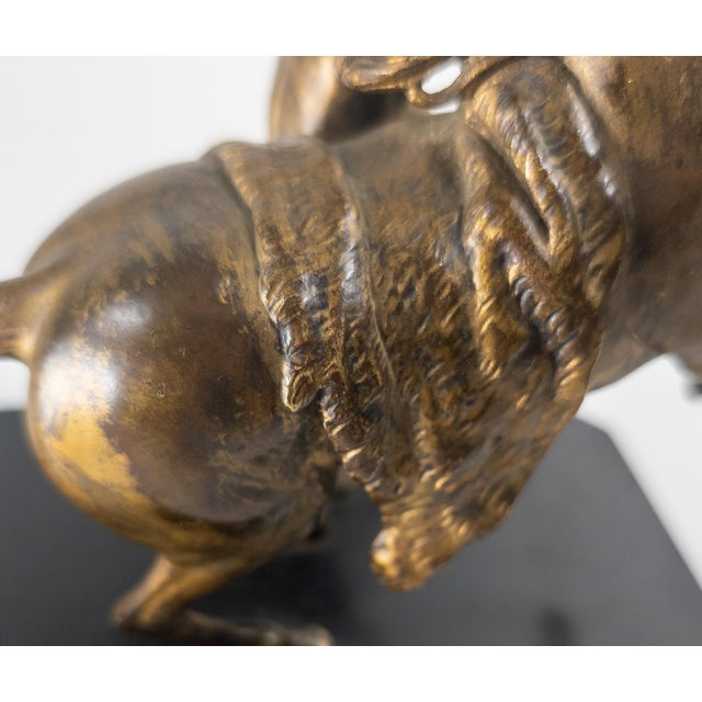19th Century French Gilt Bronze of Rearing Marly Horse After Guillaume Coustou For Sale - Image 12 of 17
