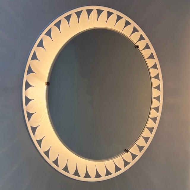 Illuminated Mirror by Ernest Igl for Hillebrand, 1970s, in Good conditions. Designed 1970 to 1979
