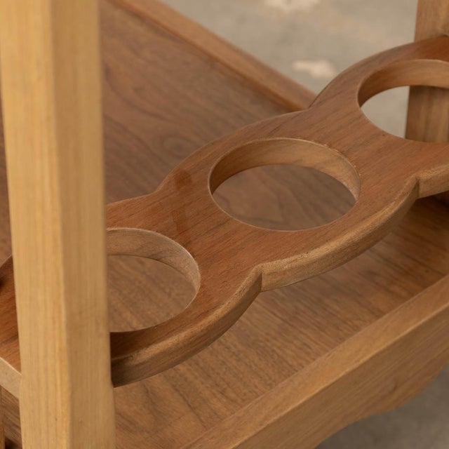 Panoplie Scalloped Bar Cart, Walnut For Sale - Image 12 of 12