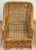 Transitional Vintage Braided Wicker Club Chair For Sale - Image 3 of 11