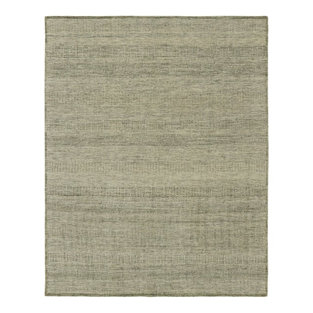 Rug & Kilim’s Contemporary Textural Rug in Tones of Green - 5x8 For Sale
