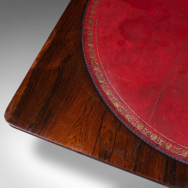 Wood Antique Fold-Over Card Table, English, Games, Console, Bridge, Early Victorian For Sale - Image 7 of 12