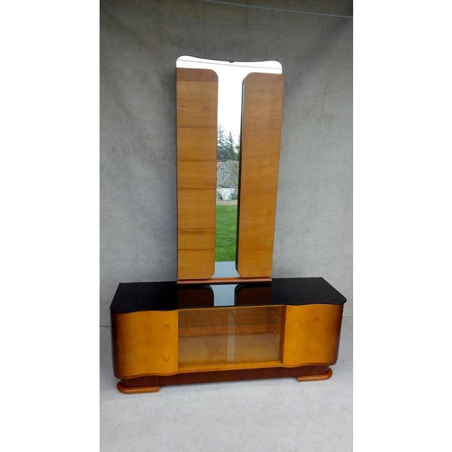 A beautiful luxury dressing table with a mirror in the Modernism style, in very good original authentic condition. Made of...