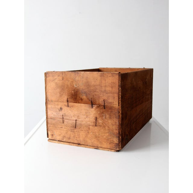 Brown Vintage North Country Orchard Crate For Sale - Image 8 of 10