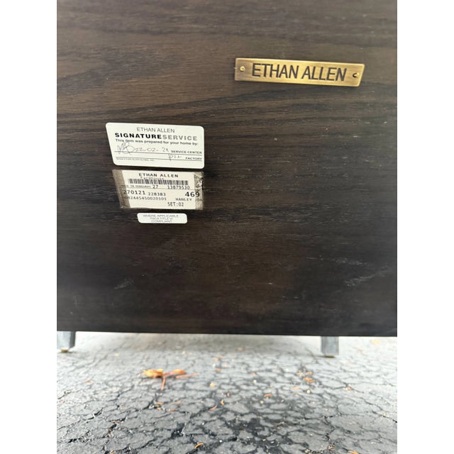 Ethan Allen Lyons End Table - Set of 2 For Sale - Image 11 of 11