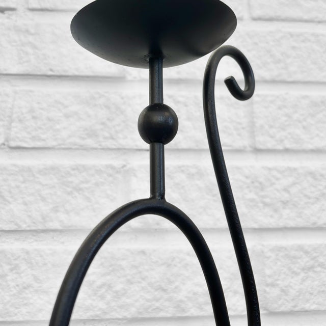 1950s Vintage Floor Candleholder by Gunnar Ander for Ystad-Metall, 1950s For Sale - Image 5 of 8