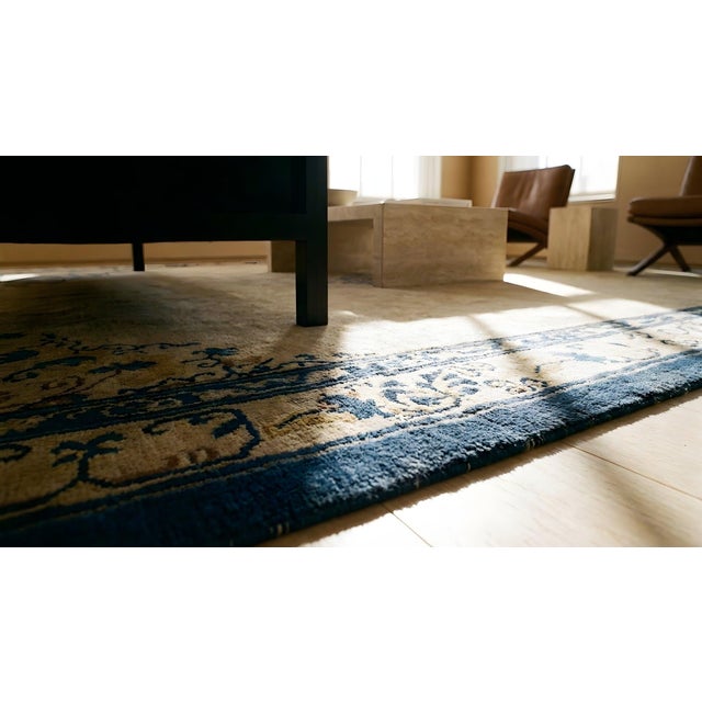Textile Early 20th Century Chinese Peking Carpet ( 9'2"x 11'6" - 280 x 350 ) For Sale - Image 7 of 7