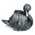 Rare Black Majolica Swan Jardiniere Jerome Massier, Circa 1900 For Sale