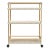 Tobias Outdoor Rattan & Metal 3-Tier Rattan Bar Cart, Beige & White For Sale