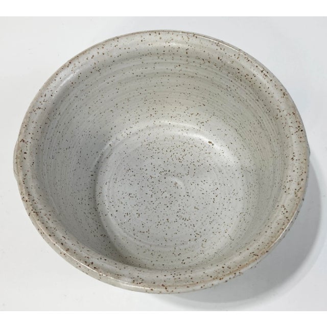 Late 20th Century Studio Pottery Bowl With Flower Detail For Sale In Kansas City - Image 6 of 7