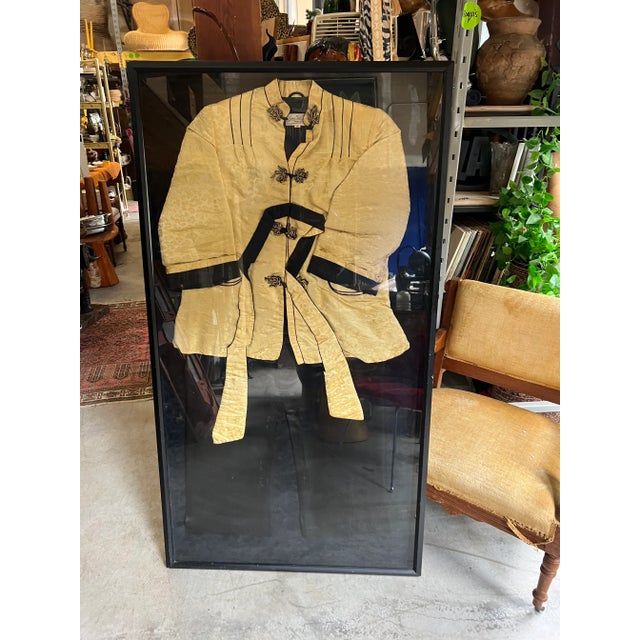 1970s Framed Large Kimono Work or Art For Sale - Image 9 of 9