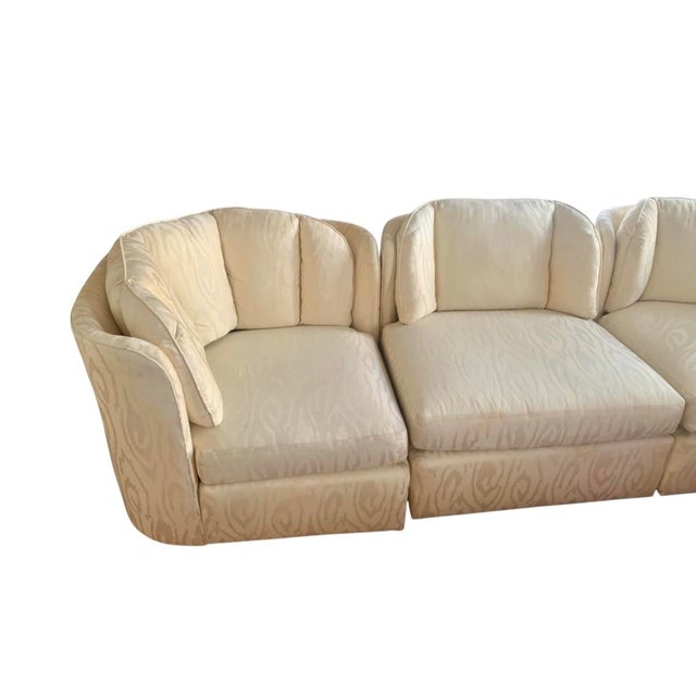 1970s Vintage 1980s 6 Piece Henredon Folio 500 Modular Sectional Sofa For Sale - Image 5 of 12