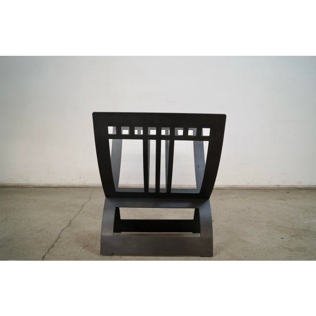 Arts & Crafts Style Solid Metal Log Holder / Magazine Rack For Sale - Image 9 of 12