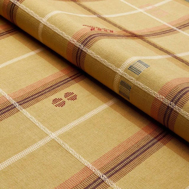 Schumacher Schumacher x A Rum Fellow Fable Fabric in Dune For Sale - Image 4 of 4