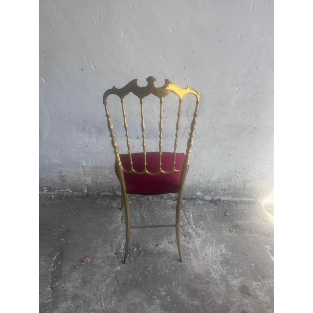 Vintage Italian Brass Chiavari Chair, 1970s For Sale - Image 6 of 10