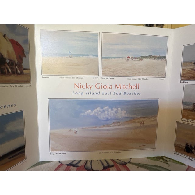 2020s Original Oil Painting “Deserted Beach” by Nicky Gioia Mitchell – Coastal Seascape, Framed For Sale - Image 5 of 6