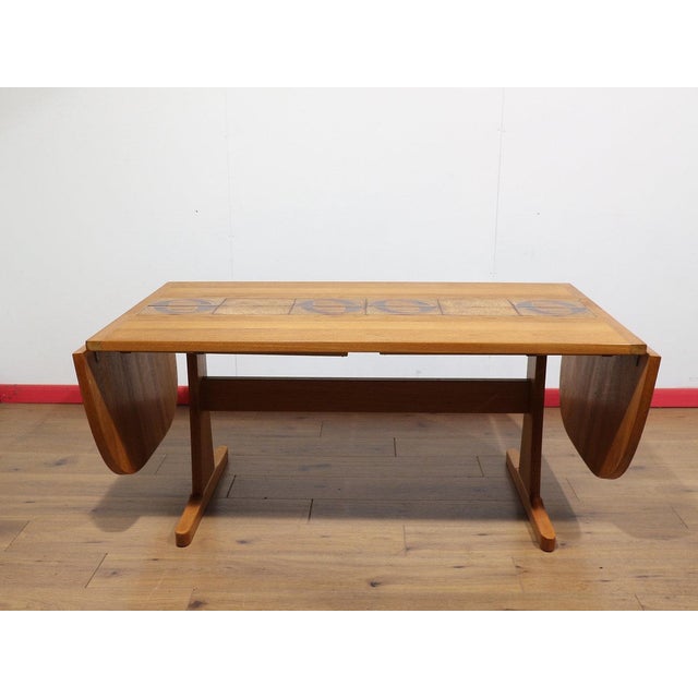 Mid Century Modern Vintage Teak and Danish Extending Dining Table by Ansager For Sale - Image 10 of 15