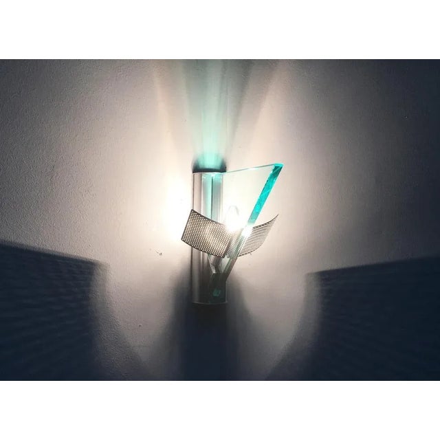 Artemide Vintage Italian Postmodern Icaro Sconce by Carlo Forcolini for Artemide, 1980s For Sale - Image 4 of 18