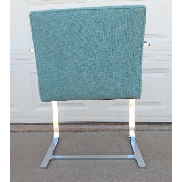 Mid 20th Century Attributed to Ludwig Mies Van Der Rohe Brno Style Chair Flat Arm For Sale - Image 6 of 14
