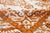 Overdyed Antique Orange Wool Rug With Medallion Motif For Sale - Image 4 of 11