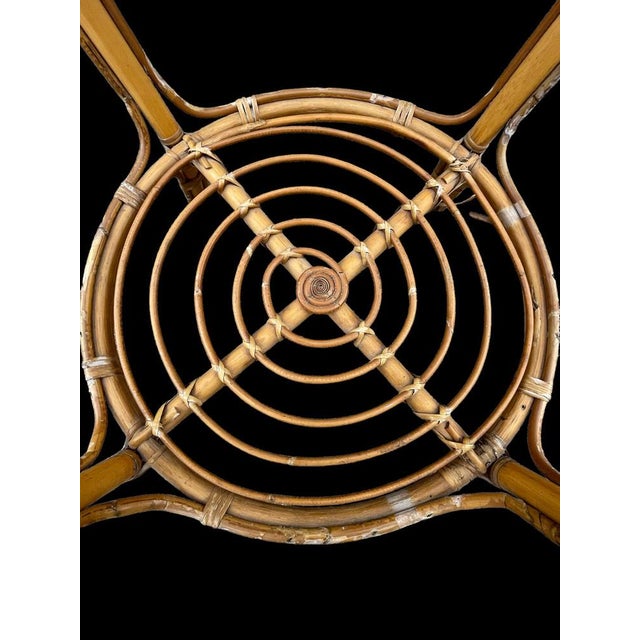 Rattan Armchairs & Table, 1960s, Set of 3 For Sale - Image 13 of 18