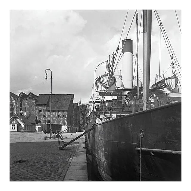 Karl Heinrich Lämmel, Ships at Koenigsberg Harbor in East Prussia, Germany, 1937, Photograph For Sale