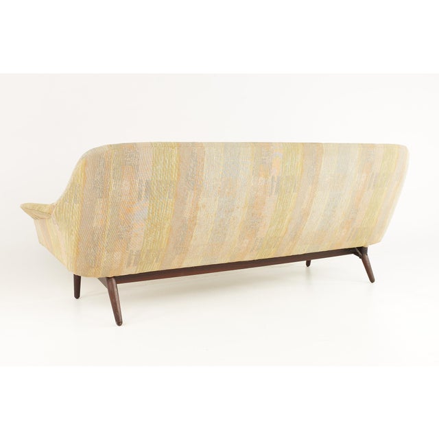 Arne Vodder for George Tanier Mid Century Danish Walnut Loveseat For Sale - Image 9 of 11