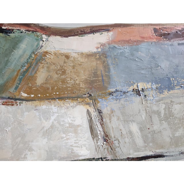 Paint Temps Calme, Abstract Landscape, Contemporary, Framed by Sophie Dumont For Sale - Image 7 of 8