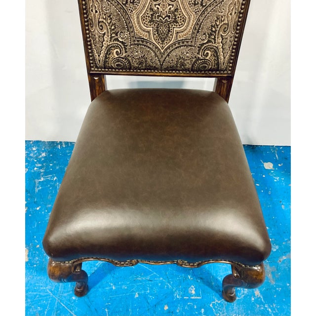 2000 - 2009 Maitland-Smith Traditional Paisley Dark Wellington Cottage Dining Side Chair For Sale - Image 5 of 7