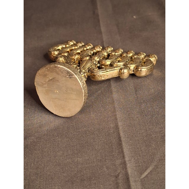 Vintage Miniature 925 Sterling Silver Hanukkah Menorah Hanukkiah 32g Judaica For Sale - Image 10 of 12
