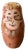 Jonathan Adler Vintage Hand-Painted Three Wise Monkeys Nesting Dolls With Banana, Set of 5 For Sale - Image 4 of 8