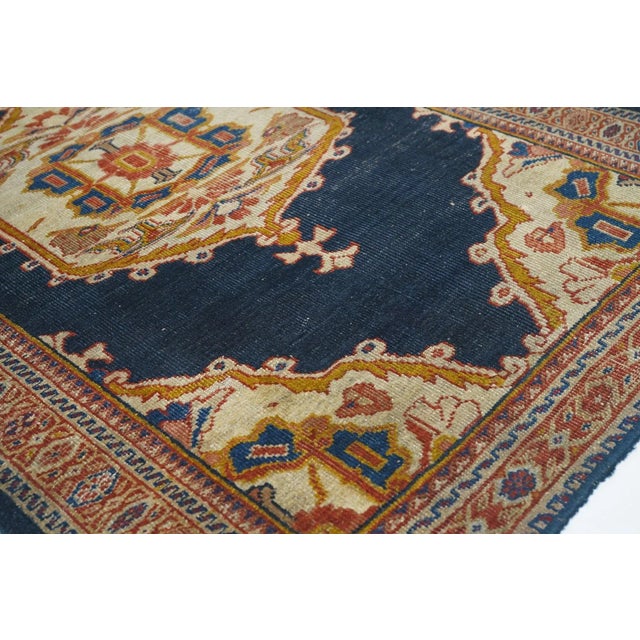 Late 18th Century Antique Zigler Sultanabad Rug 4'1'' x 6'4'' For Sale - Image 10 of 12