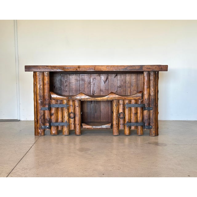 Vintage Rustic Chestnut Sideboard, 1960s For Sale - Image 14 of 14