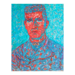 1991 After Piet Mondrian "Zeeland Farmer", Full-Color Parisian Print