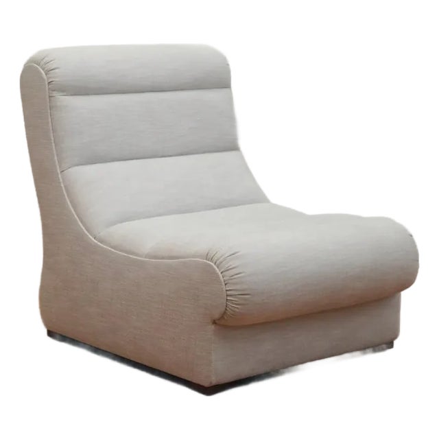 Camille Slipper Chair, Natural For Sale